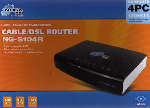 ROUTER NOGA C/CABLE NG-S104R ##